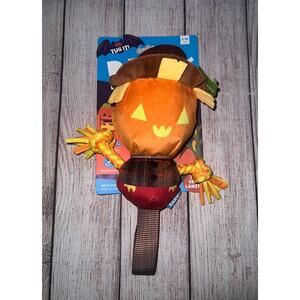 New Bark Box Jack Crow Lantern Dog Toy All Size Scarecrow Tug Strap Crinkle Toy